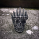 LINLINCHIC Mens Classical Nobility King Crown Skull 316L Stainless Steel Biker Rings